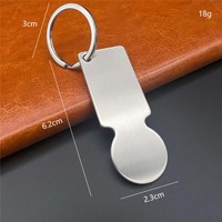 Rubysub Sublimation Rohlinge Aluminium Einkaufs wagen Münze Schlüssel bund Trolley Token Metall Shopping Token Ring