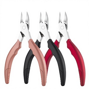 Hot Selling Stainless Steel Toe Finger <b>Nail</b> Clippers Ingrown Toenail Trimmer <b>Tool</b> Care Kit Easy Cuticle Pusher Nipper Thick - Product Image 3