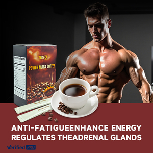Café instantané avec Maca, Huître, Goji, Ginseng, Guarana et Essence Jaune - Sans sucre, saveur amère pour hommes - Product Image 5