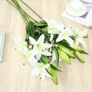 ดอกทิวลิปดอกกุหลาบดอกเดซี่ดอกไม้ประดิษฐ์ทำจากโพลีเอสเตอร์สำหรับงานแต่งงานและคริสต์มาส - Product Image 2