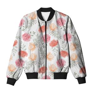 แจ็คเก็ตผ้าซาตินสำหรับผู้ชาย, แจ็คเก็ตบอมเบอร์แจ็คเก็ตโพลีเอสเตอร์อบอุ่นใส่สบายปักลายตัวอักษรแบบระเหิดสำหรับฤดูหนาว - Product Image 4