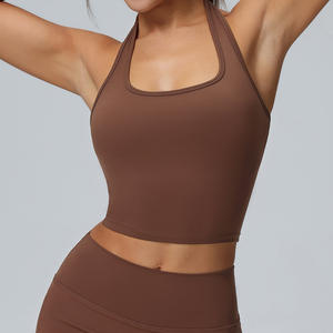 Débardeur Sportswear grande taille pour femme, soutien-gorge de gymnastique intégré à col licou - Product Image 6