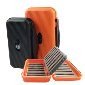 Senster Portable Plastic Waterproof Foam Insert Fly Fishing Tackle Case box