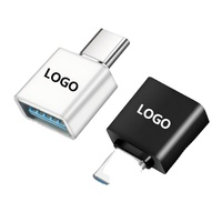 Adaptador Tipo C con Logotipo Personalizado Más Vendido, Unidad USB para Teléfono Móvil, Adaptador OTG, Convertidor USB 2.0 a Micro V8, Adaptador Android