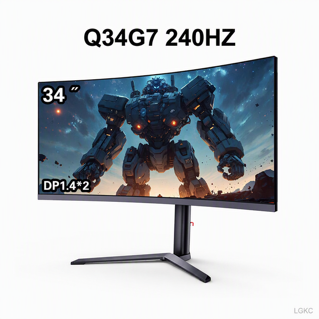 New 34 Inch 240Hz HDR400 1000R Gaming Monitor PD65W HVA PC Monitor with Fast Delivery