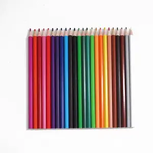 ดินสอสีสำหรับโรงเรียนกล่องดินสอสี7นิ้ว6ชิ้นไม้อุปกรณ์จีน