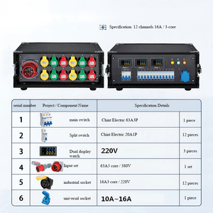 Heavy Duty 12-Way 16A Stage Power Distributor for Concerts & LED Screen Systems Stage power distribution box - Product Image 6