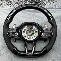 Volant sport en cuir personnalisé en fibre de carbone véritable pour BMW CS 2024 M3 F30 G20 G30 E60 E46 E90 M5 F10
