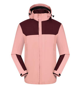 Vente en gros d'un ensemble de vestes publicitaires brodées avec logo imprimé coque dure épaisse, vêtements de travail respirants avec fermeture éclair trois défenses - Product Image 4