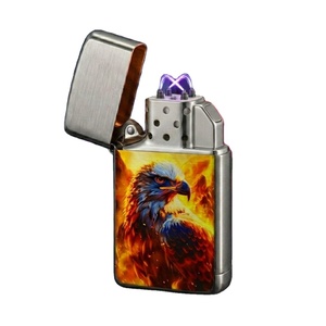 Briquet électrique Falcon X jetable rechargeable 950 mAh Type-C, coupe-vent, sans flamme, allumage plasma, métal, carré, pour extérieur - Product Image 6