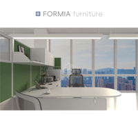 Ensemble de mobilier de bureau modulaire moderne, cadre de bureau, postes de travail, bureau pour 2 personnes, cloison