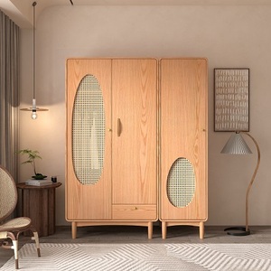 Camera da letto <span class=keywords><strong>armadio</strong></span> da giardino in rattan naturale 4 armadi atmosfera di fascia alta <span class=keywords><strong>armadio</strong></span> semplice - Product Image 2