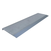 Nez de marche blanc antidérapant en carbure de silicium, marches d'escalier en aluminium, bordure d'escalier, bordure métallique en forme de nez de bœuf pour escalier