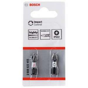 BOSCH - 2608522482 Punta de inserción de control de impacto 25mm (2 uds.) -INSERTOS EAN 6949509233257 PARA PUNTAS DE ATORNILLADO - Product Image 2