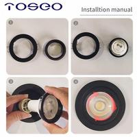 Plafonnier encastré TOSEO MR16 ou GU10, downlights LED modernes 90, ampoule LED pour salon, aluminium, Soffitto LED 100 watts, fixe 900