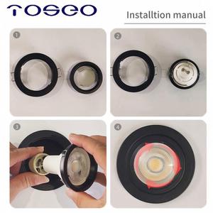 Plafonnier encastré TOSEO MR16 ou <span class=keywords><strong>GU10</strong></span>, downlights LED modernes 90, ampoule LED pour salon, aluminium, Soffitto LED 100 watts, fixe 900 - Product Image 3