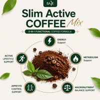 Mélange de café fonctionnel minceur premium 5-en-1 : Complément en poudre complexe pour un métabolisme optimisé et une vie active durable