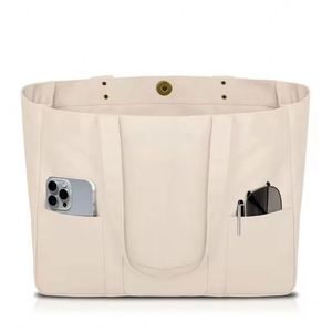 กระเป๋าผ้าแคนวาส - กระเป๋าอเนกประสงค์พร้อมช่องด้านหน้า 2 ช่องและช่องใส่แล็ปท็อป กระเป๋าสำหรับใช้งานทุกวันแบบทนทาน - Product Image 3