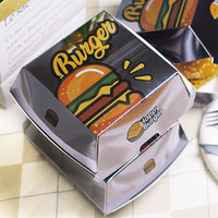 Caja de hamburguesas de cartón de calidad alimentaria