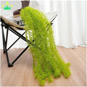 Pianta artificiale <span class=keywords><strong>albero</strong></span> di pino foglie di pino <span class=keywords><strong>vite</strong></span> sala interna finestra festa parete di casa fiori appesi decorazione ghirlanda - Product Image 3