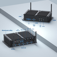 Mini PC Industrial sin Ventilador con 5 Puertos COM, I5-8250U, 2*DDR4 hasta 64G, Win10/11, 2 LAN, SSD