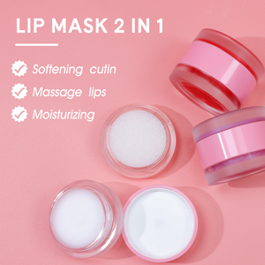 Label pribadi 2-in-1 krim Perawatan Bibir dan Balsem Vegan merah muda grosir krim perawatan bibir gula stroberi organik 10g Net WT - Product Image 2