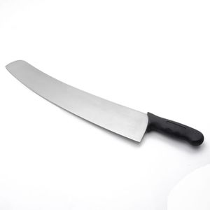 Coltello per <span class=keywords><strong>Pizza</strong></span> da 18 pollici con manico in acciaio inossidabile nero con manico in PP - Product Image 1