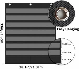 Organizador de Pared con 7+2 Bolsillos Estándar para Tareas Infantiles, Palabras, Frases, Aprendizaje del Alfabeto, Almacenamiento, Material Escolar y de Oficina - Product Image 5