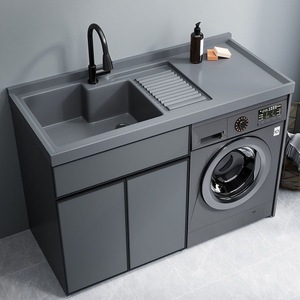 <span class=keywords><strong>Mueble</strong></span> integrado <span class=keywords><strong>de</strong></span> aluminio espacial <span class=keywords><strong>para</strong></span> <span class=keywords><strong>lavadora</strong></span> con balcón <span class=keywords><strong>y</strong></span> accesorios <span class=keywords><strong>de</strong></span> <span class=keywords><strong>baño</strong></span>, incluye <span class=keywords><strong>lavabo</strong></span> <span class=keywords><strong>y</strong></span> tabla <span class=keywords><strong>de</strong></span> lavar - Product Image 1