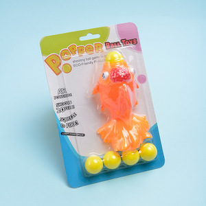 ของเล่นลูกบอลไวนิลตลกสำหรับเด็ก,ลูกบอลพลาสติกของเล่นป้องกันความเครียดบีบรูปปลาสีทอง - Product Image 2