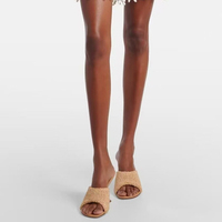 Sandales à bout ouvert pour femmes de grande taille 45 Sandales à enfiler d'été de style styliste Chaussures à talons hauts irréguliers à crochets