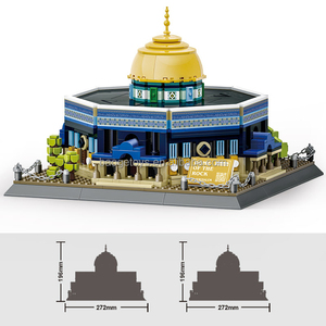 Makkah Islam <span class=keywords><strong>Mezquita</strong></span> 3D Juguetes de bloques educativos Al-Haram Masjid La <span class=keywords><strong>Meca</strong></span> Regalo para niños Juegos de bloques de construcción musulmanes islámicos - Product Image 4