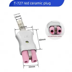 T727 Aluminium Hoge Temperatuur Bestendige 35a 220V Elektrische Kachel <span class=keywords><strong>Plug</strong></span> Industriële High Power Keramische <span class=keywords><strong>Plug</strong></span> - Product Image 2