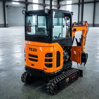 Mini-excavatrice TITAN haute efficacité 2T, moteur Laidong 385, 18,1 kW, faible consommation de carburant