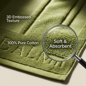 Toalla de <span class=keywords><strong>Playa</strong></span> Jacquard Antimicrobiana Personalizada 100% Algodón, 450-550GSM, 70x140-90x180cm, Color Sólido, Toalla de Baño Moderna <span class=keywords><strong>para</strong></span> Gimnasio - Product Image 2