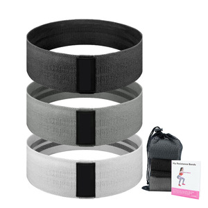 2023 Fitness Custom Logo Printed Yoga Fabric Exercise Legs Glutes Gym Booty Hip Resistance <b>Bands</b> - Product Image 1