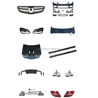 Pour Mercedes Classe C W204 Mise à niveau C63 Kit de carrosserie pour 07-2014 Améliore les véhicules C180 C200 C260 C300 avec caractéristiques AMG