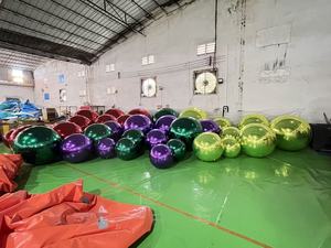 Bolas de PVC de gran oferta verde y rojo para decoración de eventos, bola inflable <span class=keywords><strong>gigante</strong></span>, globo de espejo, bolas de PVC de Navidad - Product Image 6