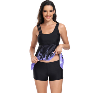 Ensemble de maillot de bain charmant pour <span class=keywords><strong>femme</strong></span> avec transition rose-noir et tissu léger pour un port et un entretien faciles - Product Image 5
