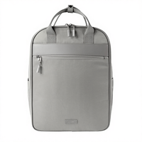 Sac à dos professionnel gris élégant pour hommes et femmes, résistant à l'eau, durable, pour le bureau, les voyages, le travail, sacoche
