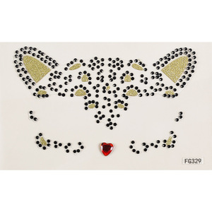 Autocollants <span class=keywords><strong>3D</strong></span> Brillants en Cristal pour le Visage, Maquillage des Yeux et Art Corporel pour Carnaval et Mascarade - Product Image 2