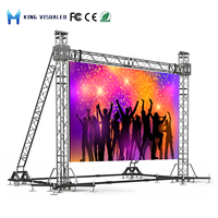 Écran d'affichage numérique extérieur Kingvision P3.9 4x3m 3840Hz portable, étanche IP65, pour fond de scène de mariage