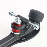 Châssis réglable à quatre roues avec double essieu et base à roulettes en nylon pour patins de sport ou d'entraînement