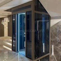 Ascensor residencial moderno AC Drive Home Ascensores con sistema de tracción de seguridad para Villas Ascensor Fabricante en China