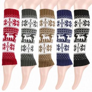 Wholesale Women's <b>Winter</b> Knee-Length Leggings Soft Knitted <b>Boot</b> Socks Acrylic/Cotton/Spandex Custom Logo Breathable Daily Use - Product Image 3