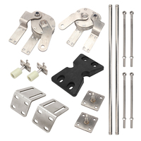 Kit de porte battante, quincaillerie de porte de garage, porte pliante sans rail