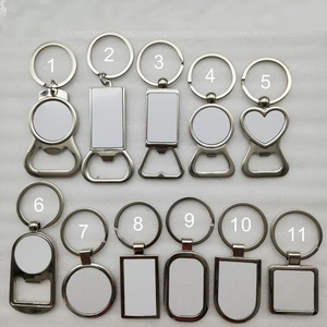 Tùy chỉnh logo hoặc hình ảnh thăng hoa Keychain khoảng trống Móc chìa khóa vòng chìa khóa in truyền nhiệt MDF móc khóa - Product Image 3