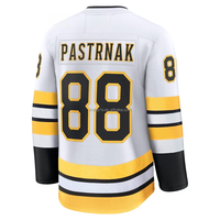 Jersey Hoki Es Amerika Kanada Boston Bruins David Pastrnak Berkualitas Tinggi Grosir, Seragam Hoki Bordir Khusus Pria