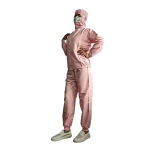 Factory Wholesale Pink Workshop Workwear Waterproof Dustproof Workwear