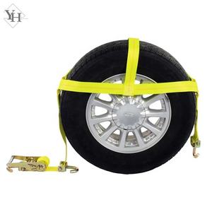 Sangles d'<span class=keywords><strong>arrimage</strong></span> à cliquet en polyester de 2 pouces, 10 pieds, 10 000 LBS, avec crochet pivotant, pour le transport de marchandises en <span class=keywords><strong>voiture</strong></span> - Product Image 4